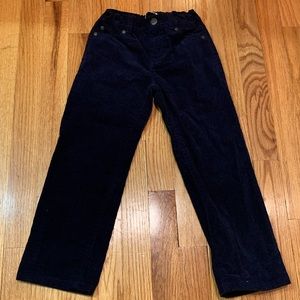 Little boys Janie and Jack navy cords